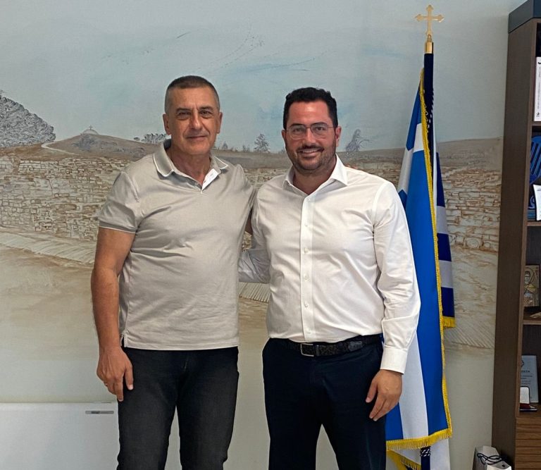 Πολιτική προστασία και ζωονόσοι στο επίκεντρο της συνάντησης του Δ. Κουρέτα με τον γραμματέα του ΠΑΣΟΚ Α. Σπυρόπουλο