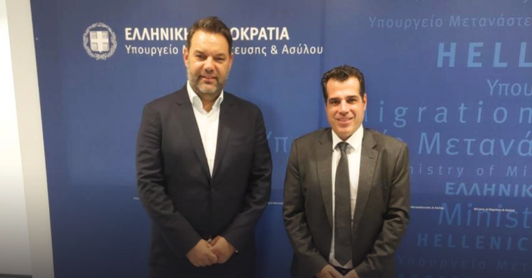Συνάντηση του Δημάρχου Ρόδου με τον Υπουργό Μετανάστευσης και Ασύλου Θάνο Πλεύρη