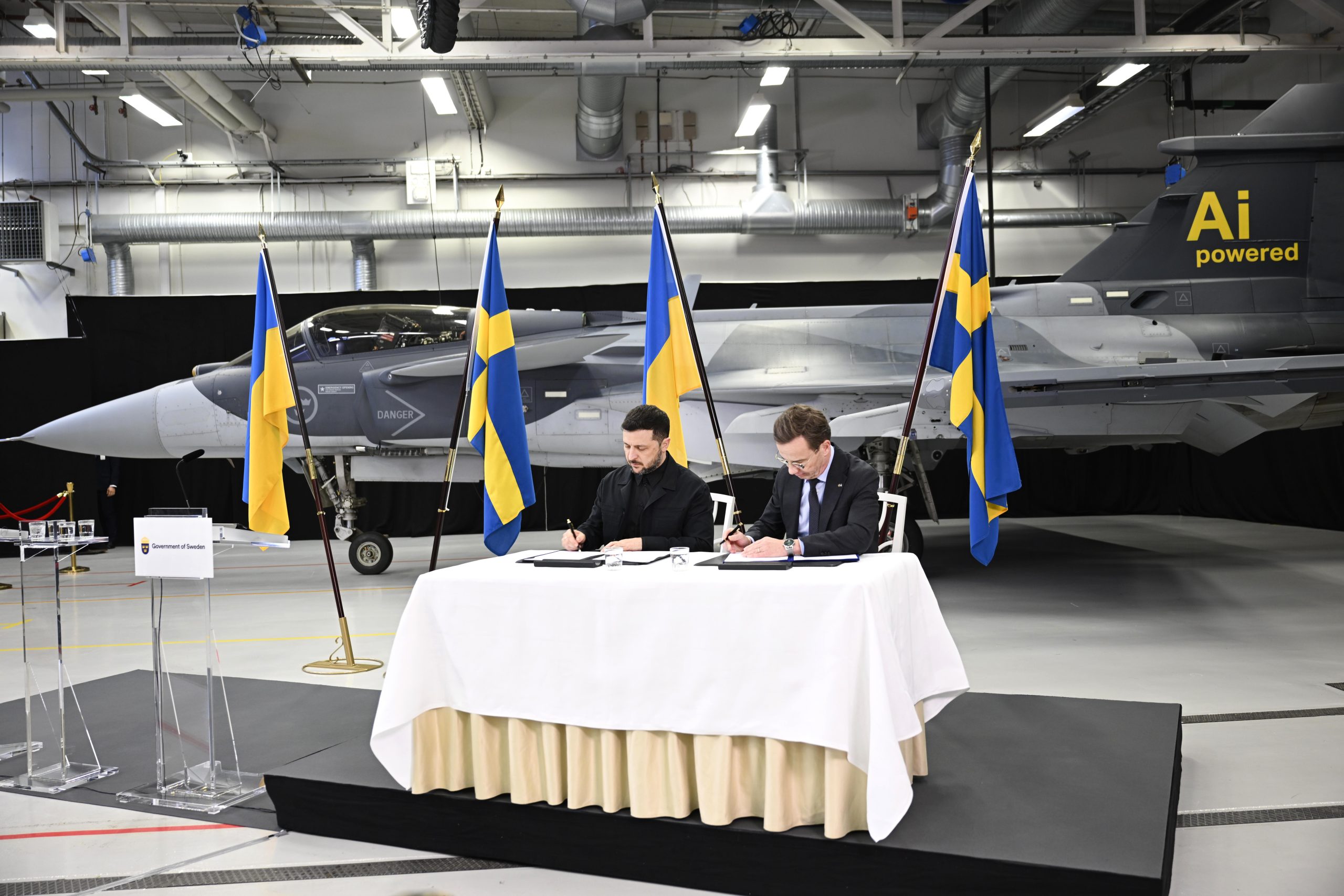 Ukrainian President Volodymyr Zelensky visits Sweden