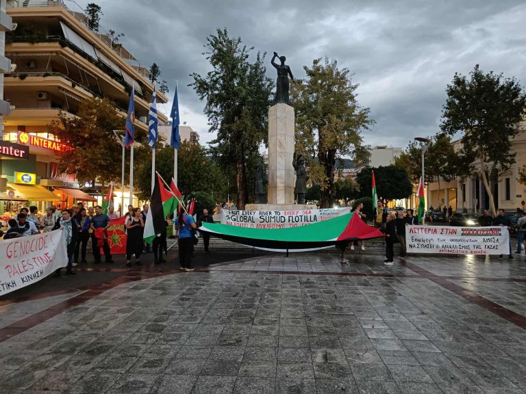 Καλαμάτα: Συγκεντρώσεις για την  αναχαίτιση στο στολίσκο «Global Sumud Flotilla»