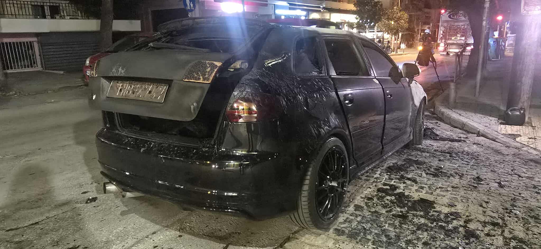 Θεσσαλονίκη: Αυτοκίνητο καταστράφηκε ολοσχερώς μετά από πυρκαγια