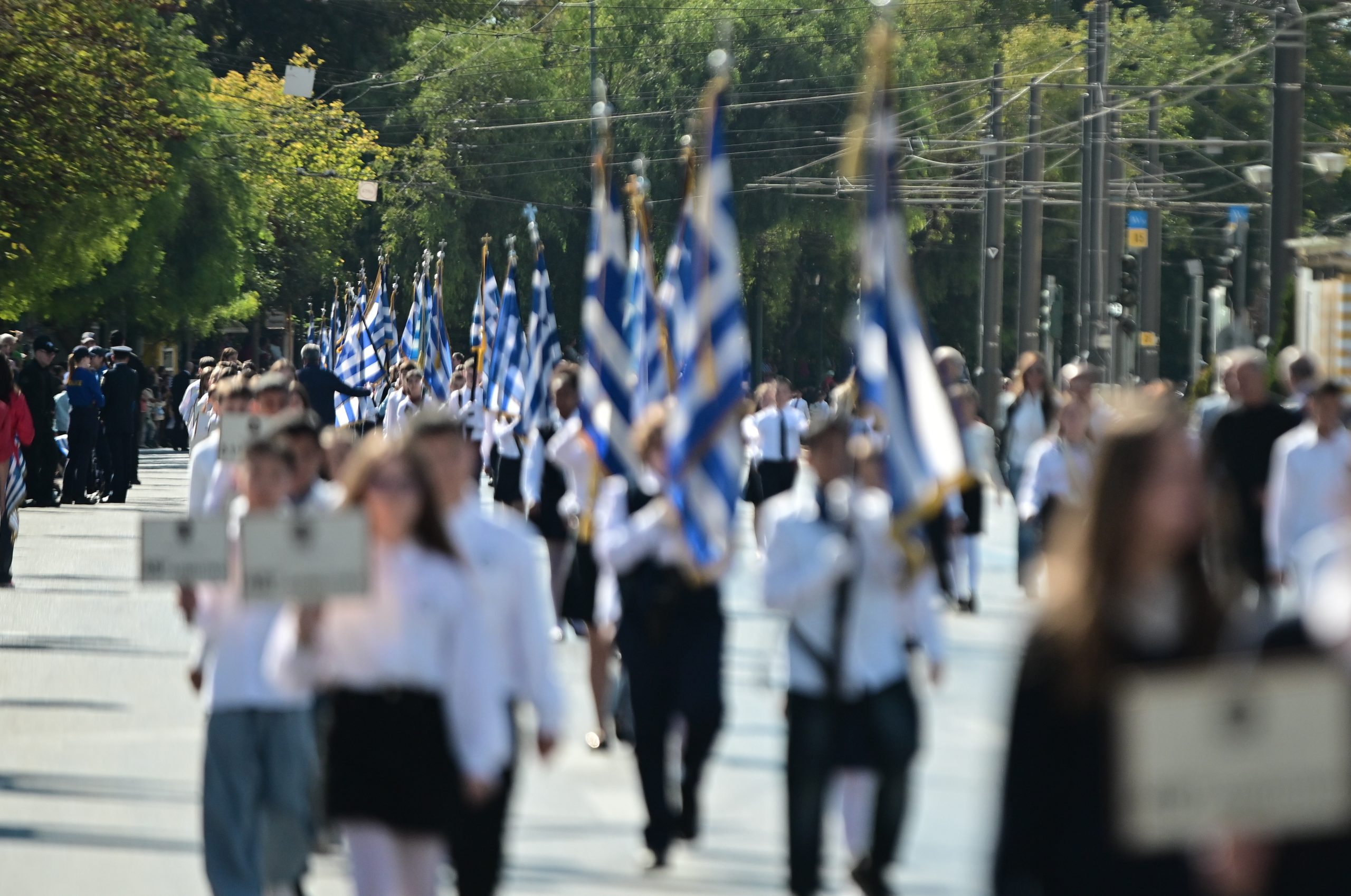 [372945] ΜΑΘΗΤΙΚΗ ΠΑΡΕΛΑΣΗ ΓΙΑ ΤΗΝ ΕΘΝΙΚΗ ΕΠΕΤΕΙΟ ΤΗΣ 28ης ΟΚΤΩΒΡΙΟΥ ΣΤΗΝ ΑΘΗΝΑ (ΚΩΣΤΑΣ ΤΖΟΥΜΑΣ/EUROKINISSI)