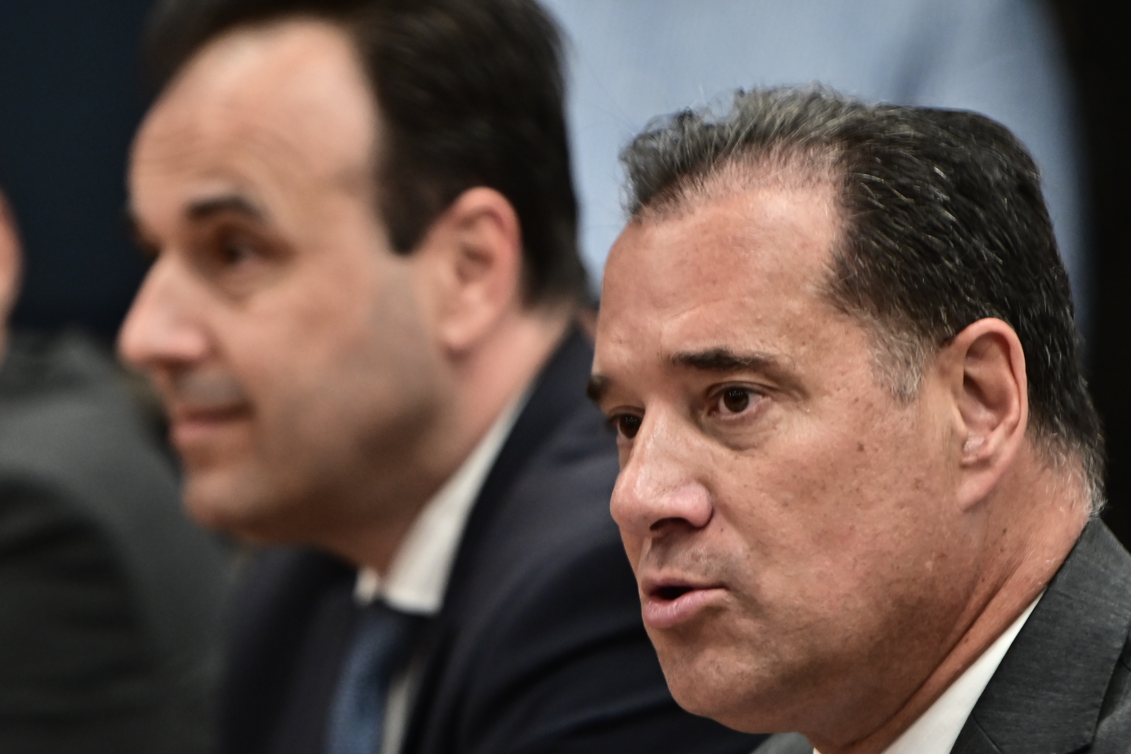 [379070] ΣΥΝΕΝΤΕΥΞΗ ΤΥΠΟΥ ΤΟΥ ΥΠΟΥΡΓΟΥ ΥΓΕΙΑΣ ΑΔΩΝΙ ΓΕΩΡΓΙΑΔΗ ΚΑΙ ΤΟΥ ΥΠΟΥΡΓΟΥ ΨΗΦΙΑΚΗΣ ΔΙΑΚΥΒΕΡΝΗΣΗΣ ΔΗΜΗΤΡΗ ΠΑΠΑΣΤΕΡΓΙΟΥ (ΚΩΣΤΑΣ ΤΖΟΥΜΑΣ/EUROKINISSI)