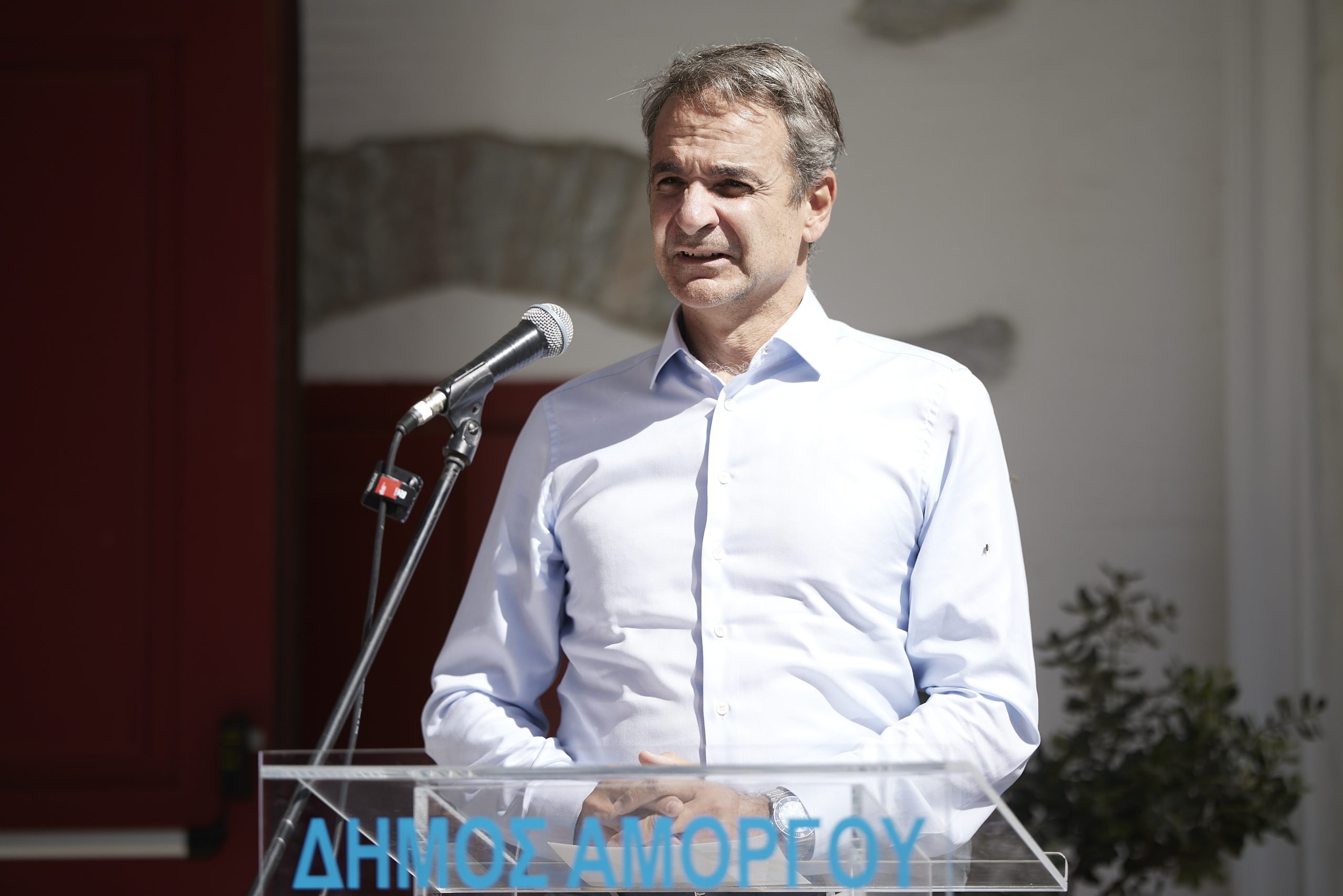 ΕΠΙΣΚΕΨΗ ΤΟΥ ΠΡΩΘΥΠΟΥΡΓΟΥ ΚΥΡΙΑΚΟΥ ΜΗΤΣΟΤΑΚΗ ΣΤΗΝ ΑΜΟΡΓΟ (ΔΗΜΗΤΡΗΣ ΠΑΠΑΜΗΤΣΟΣ/ΓΡΑΦΕΙΟ ΤΥΠΟΥ ΠΡΩΘΥΠΟΥΡΓΟΥ/EUROKINISSI)