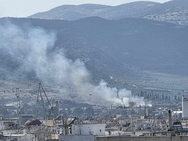 Βόλος: Φωτιά σε ξερά χόρτα στη Νεάπολη κοντά στον οικισμό των Ρομά