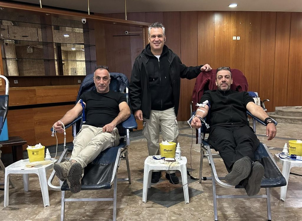 Σέρρες: Με μεγάλη επιτυχία η εθελοντική αιμοδοσία της Ένωσης Αστυνομικών