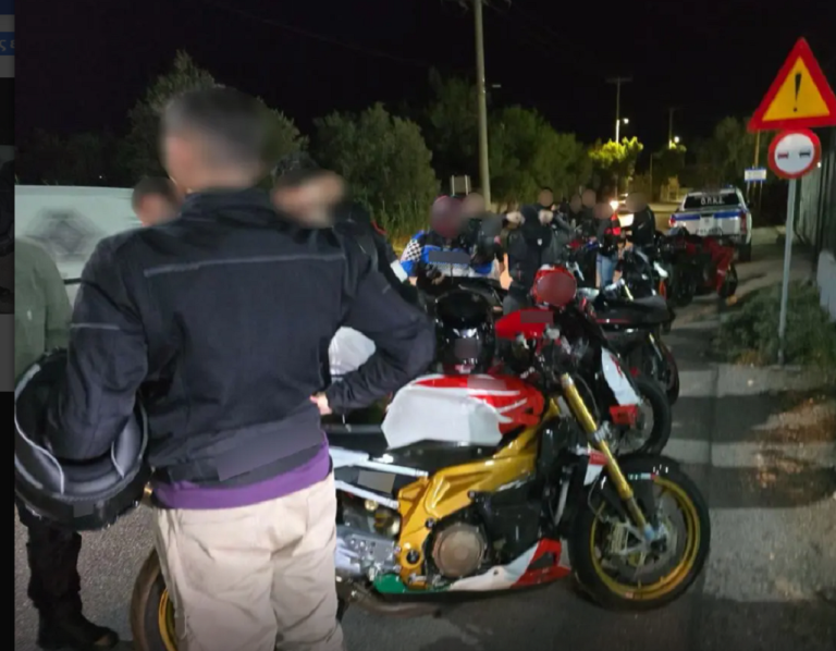 Αποτροπή αυτοσχέδιων αγώνων μοτοσυκλετών στα Μέγαρα – Συνελήφθη ο διοργανωτής, ενώ βεβαιώθηκαν 39 παραβάσεις