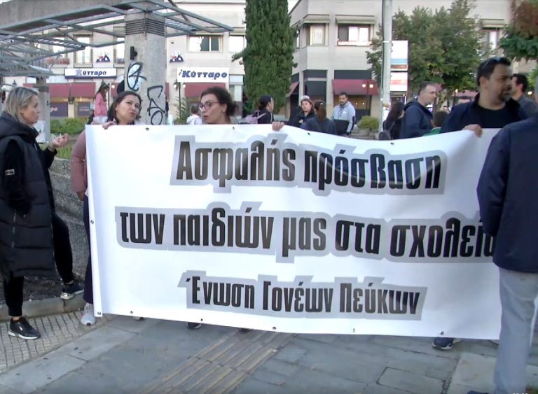 Θεσσαλονίκη: Διαμαρτυρία της Ένωσης Γονέων Πεύκων για την επικινδυνότητα της Λεωφόρου Παπανικολάου
