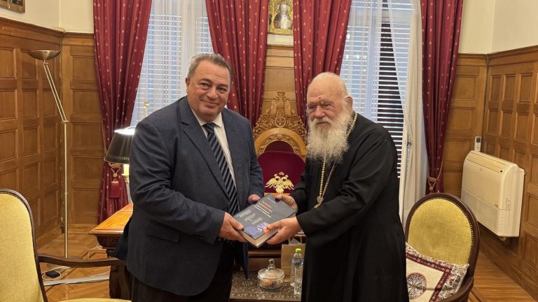 Ο Ευριπίδης Στυλιανίδης συναντήθηκε με τον Αρχιεπίσκοπο Αθηνών και Πάσης Ελλάδος Ιερώνυμο