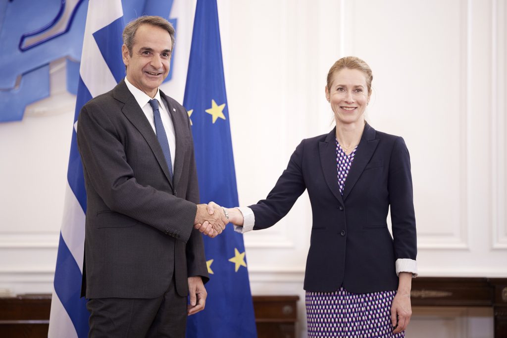 Συνάντηση του Κυριάκου Μητσοτάκη με την Ύπατη Εκπρόσωπο της Ε.Ε. Κάγια Κάλας