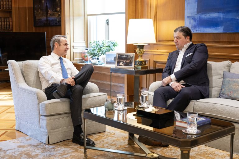 Με τον Ντέγιαν Μποντιρόγκα συναντήθηκε ο Κυριάκος Μητσοτάκης ενόψει του Final Four της Αθήνας