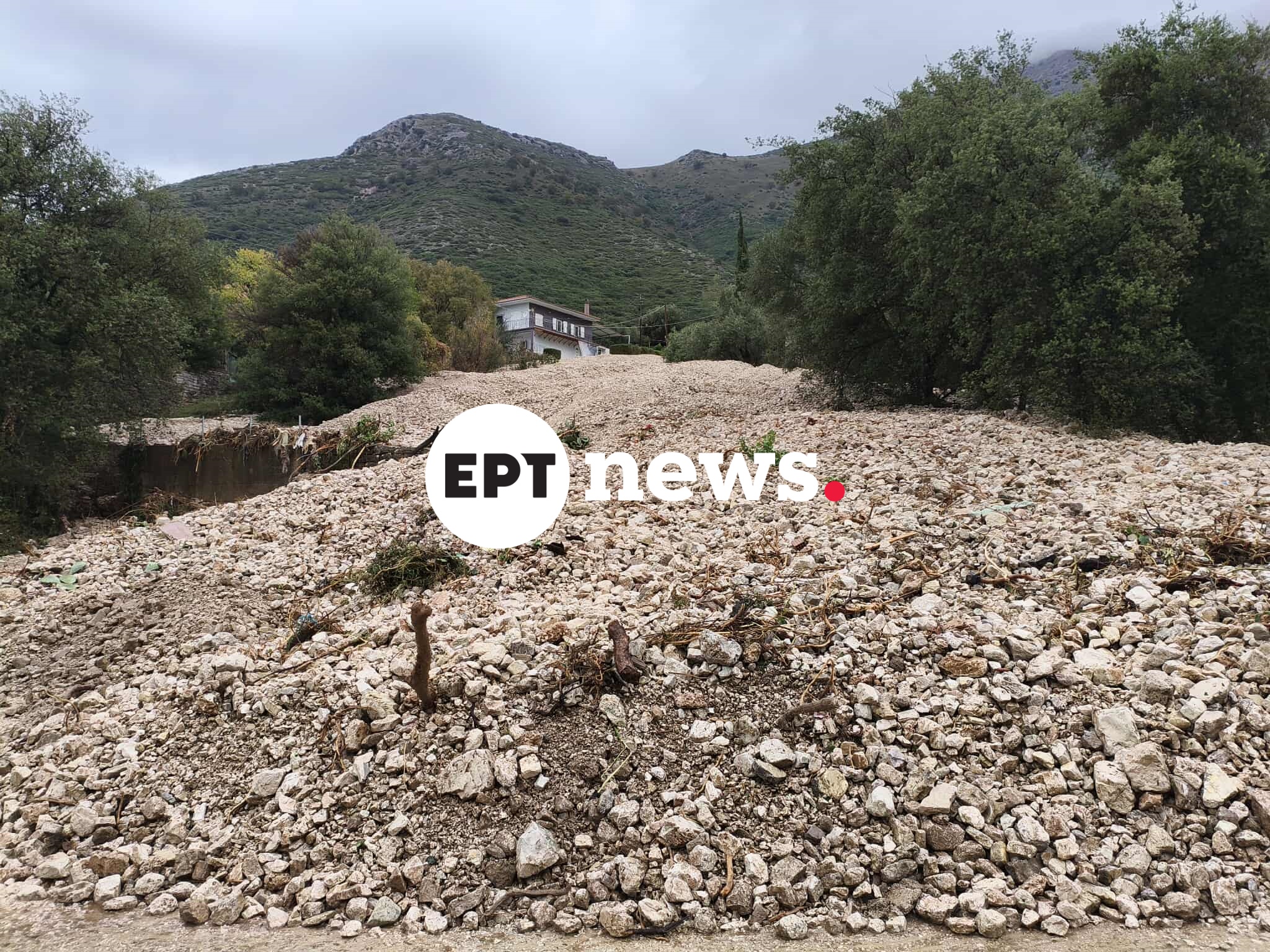 Σοβαρά προβλήματα στον Αμμότοπο Άρτας από τις ισχυρές βροχοπτώσεις