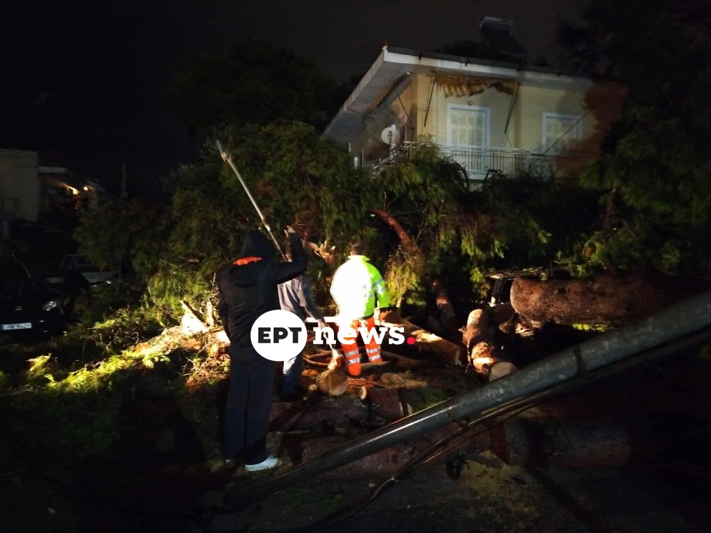 Προβλήματα από τη σφοδρή καταιγίδα στην Αττική: Πτώσεις δέντρων στην Κηφισιά – Πού θα βρέξει τις επόμενες ώρες