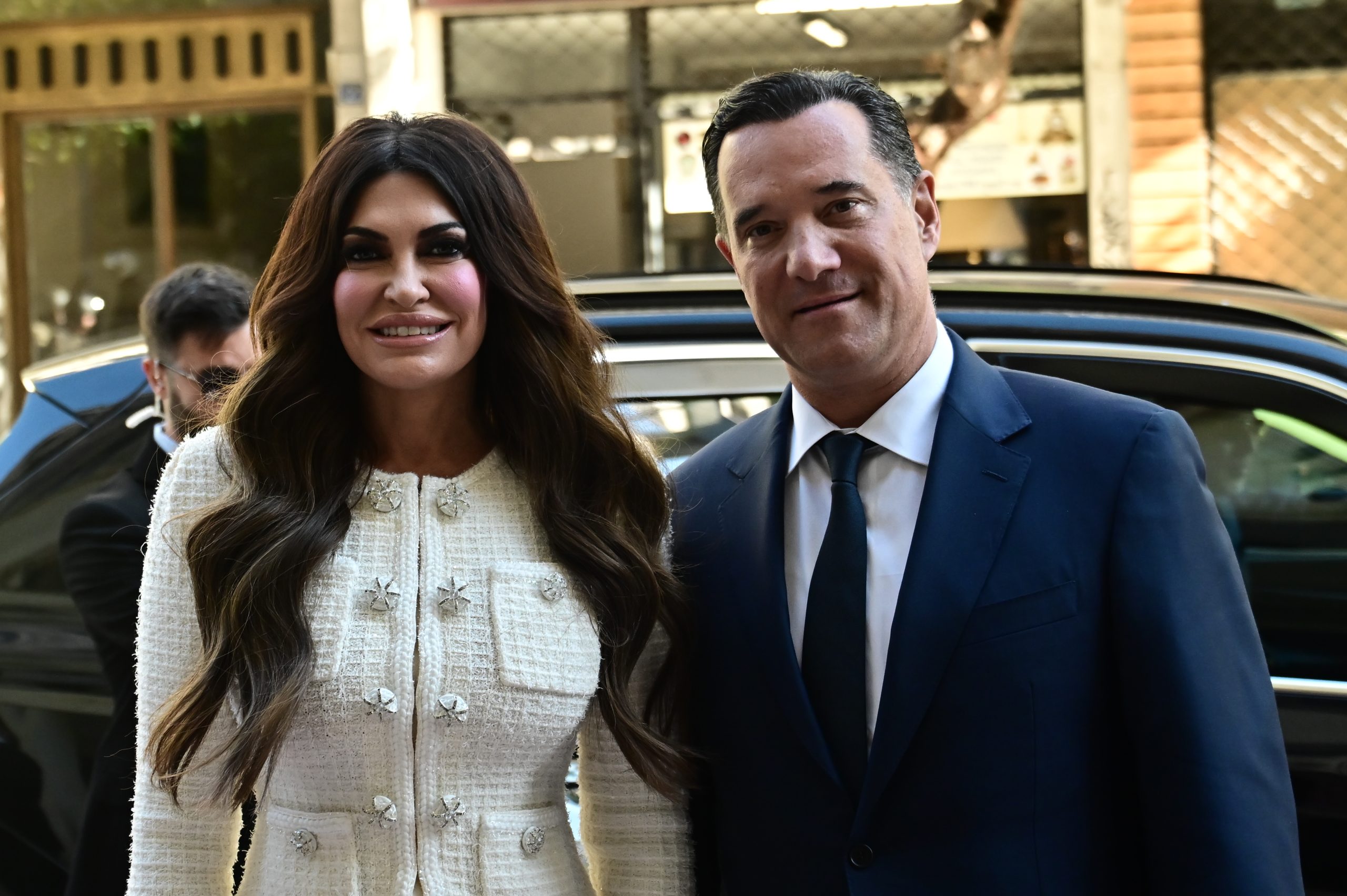 [382336] ΣΥΝΑΝΤΗΣΗ ΤΟΥ ΥΠΟΥΡΓΟΥ ΥΓΕΙΑΣ ΑΔΩΝΙ ΓΕΩΡΓΙΑΔΗ ΜΕ ΤΗΝ ΠΡΕΣΒΕΙΡΑ ΤΩΝ ΗΠΑ KIMBERLY GUILFOYLE (ΚΩΣΤΑΣ ΤΖΟΥΜΑΣ/EUROKINISSI)