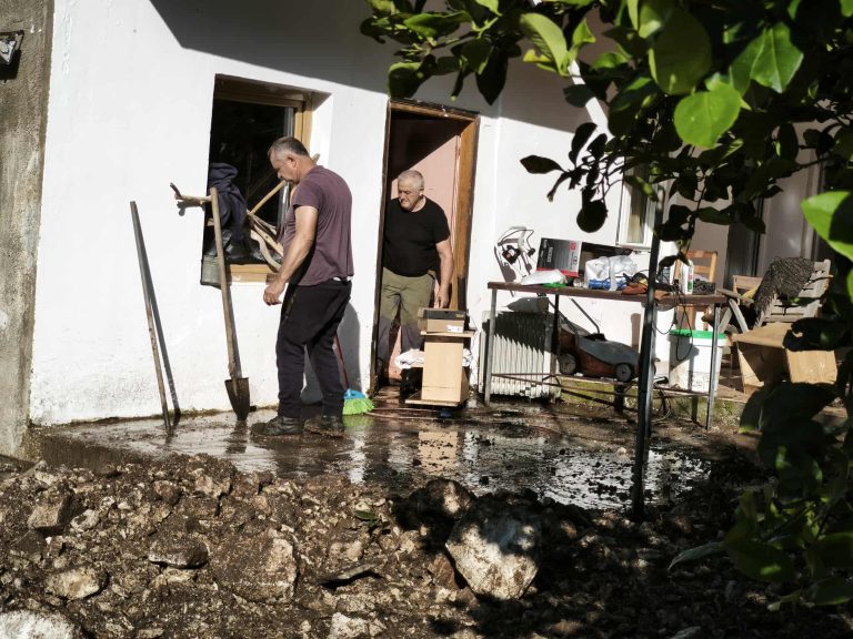 Συγκλονιστικές εικόνες από τη Σαγιάδα Θεσπρωτίας την επόμενη ημέρα της κακοκαιρίας