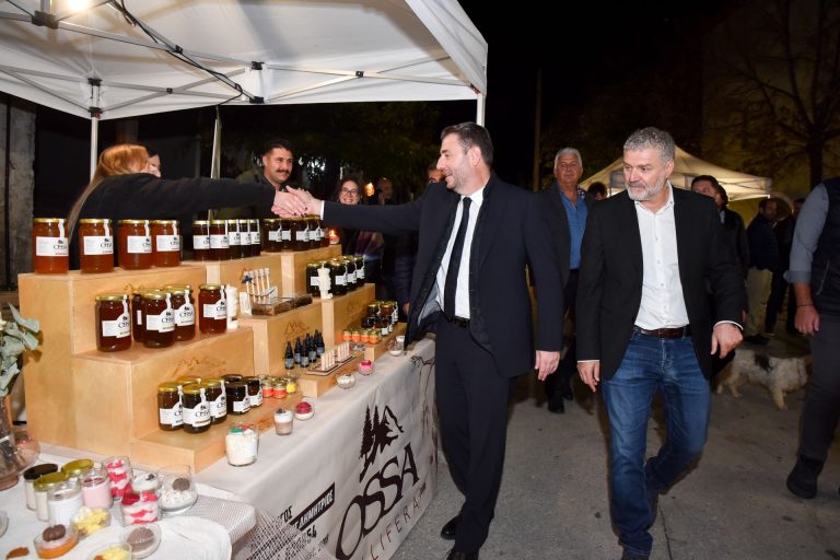 Στα εγκαίνια της γιορτής για το κάστανο στη Μελιβοία ο Ν. Ανδρουλάκης