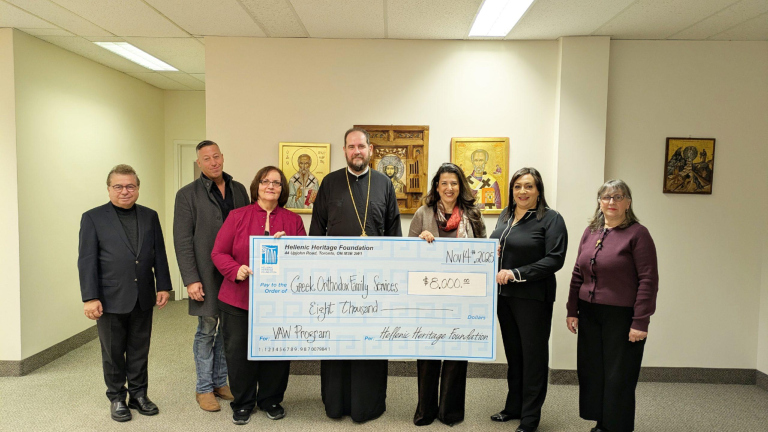 Ίδρυμα Ελληνικής Κληρονομιάς: Δωρεά ύψους 8.000 δολαρίων στην Αρχιεπισκοπή Καναδά