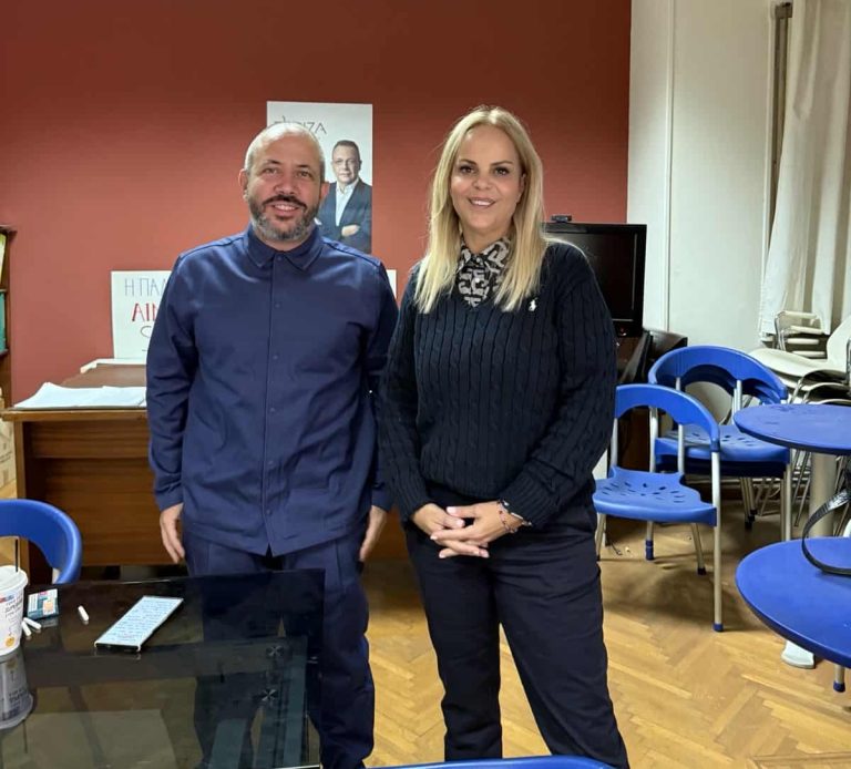 Βόλος: Συνάντηση Α. Μεϊκόπουλου με την πρόεδρο του Συνδέσμου Βιοπαθολόγων Μαγνησίας