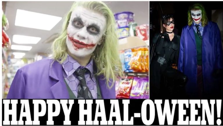 O σταρ της Σίτι Χάαλαντ στο πνεύμα του Halloween… ντύθηκε τζόκερ και έκανε φάρσα σε νυχτερινό κατάστημα στο Μάντσεστερ (video)