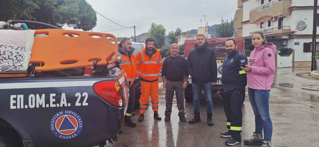 Ρόδος: Μικρής έκτασης προβλήματα προκαλεί η κακοκαιρία “Adel”