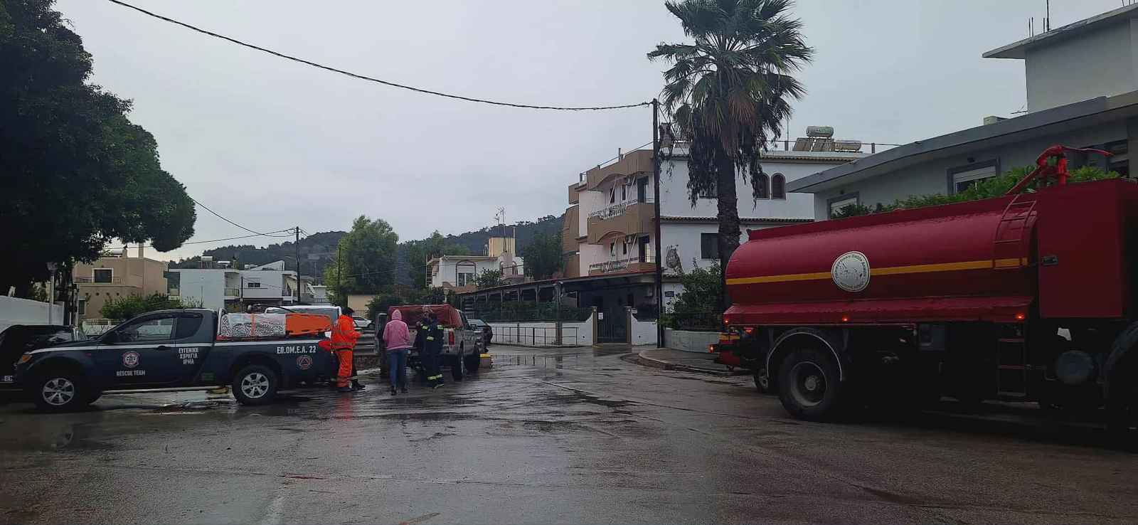 Ρόδος: Μικρής έκτασης προβλήματα προκαλεί η κακοκαιρία “Adel”