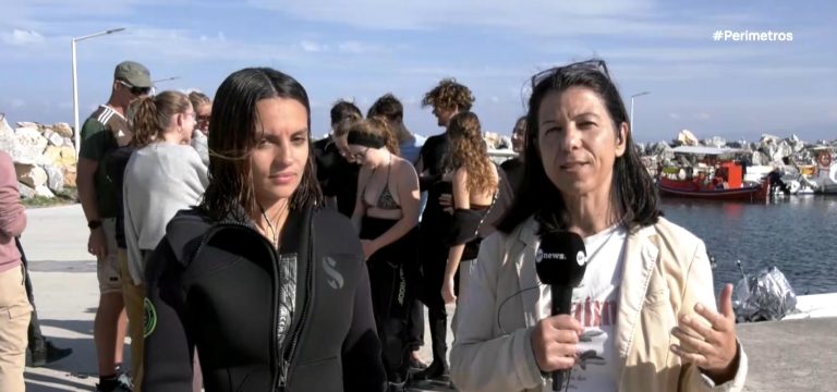 Λέσβος: Υποθαλάσσιος καθαρισμός στο λιμανάκι της Βαρειάς από την καταδυτική ομάδα του Πανεπιστημίου Αιγαίου