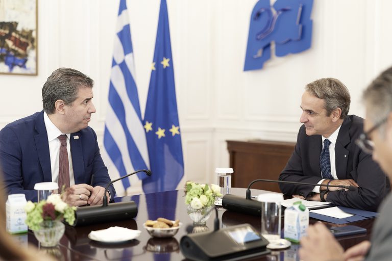 Συνάντηση Κ. Μητσοτάκη με τον αναπληρωή υπουργό Εξωτερικών των ΗΠΑ Μάικλ Ρήγας