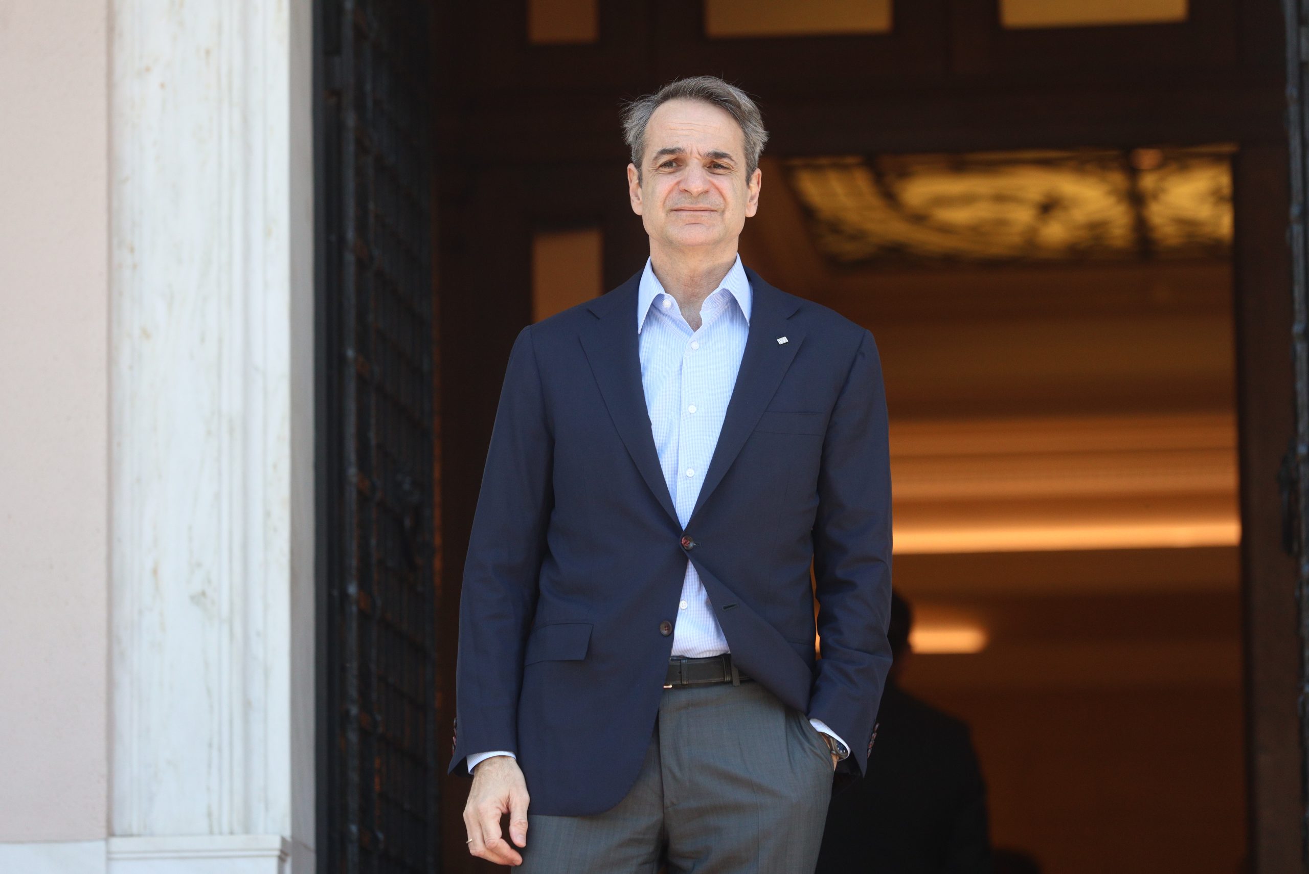 [376295] ΣΥΝΑΝΤΗΣΗ ΤΟΥ ΠΡΩΘΥΠΟΥΡΓΟΥ ΚΥΡΙΑΚΟΥ ΜΗΤΣΟΤΑΚΗ ΜΕ ΤΟΝ ΠΡΟΕΔΡΟ ΤΗΣ ΚΥΠΡΙΑΚΗΣ ΔΗΜΟΚΡΑΤΙΑΣ ΝΙΚΟ ΧΡΙΣΤΟΔΟΥΛΙΔΗ  (ΓΙΑΝΝΗΣ ΠΑΝΑΓΟΠΟΥΛΟΣ / EUROKINISSI)