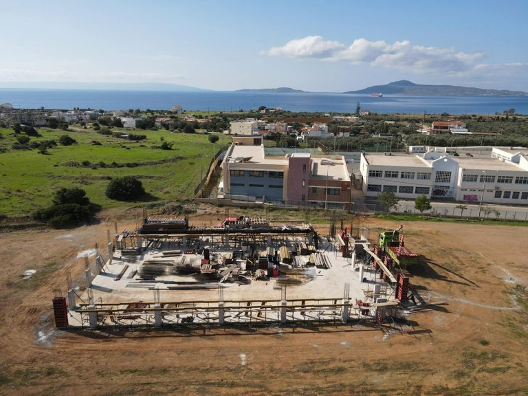 Σε εξέλιξη η κατασκευή του νέου κλειστού γυμναστηρίου Νεάπολης Λακωνίας