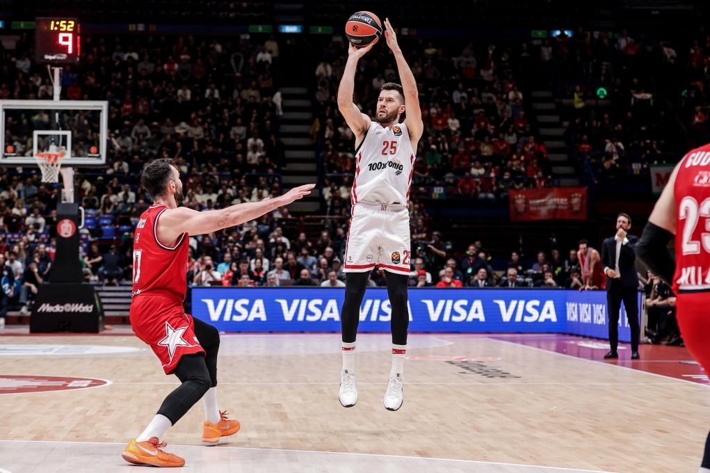 Euroleague: Άργησε να «ξυπνήσει» ο Ολυμπιακός που γνώρισε την ήττα 88-87 στο Μιλάνο