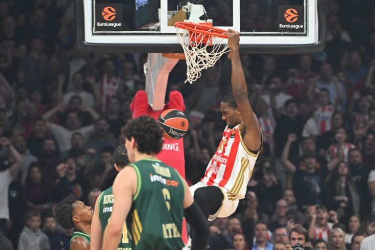 Euroleague: Παράδοση άνευ όρων για τον Παναθηναϊκό στο Βελιγράδι όπου υπέκυψε 86-68 από τον Ερυθρό Αστέρα