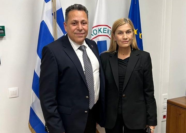 Η ανάγκη ενίσχυσης του ΕΚΑΒ Χανίων στο επίκεντρο συνάντησης της Σ. Βολουδάκη με τον Πρόεδρο του ΕΚΑΒ