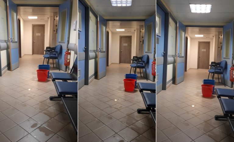Ηγουμενίτσα: Νερά στην οδοντιατρική του ΤΕΠ λόγω έντονης βροχόπτωσης