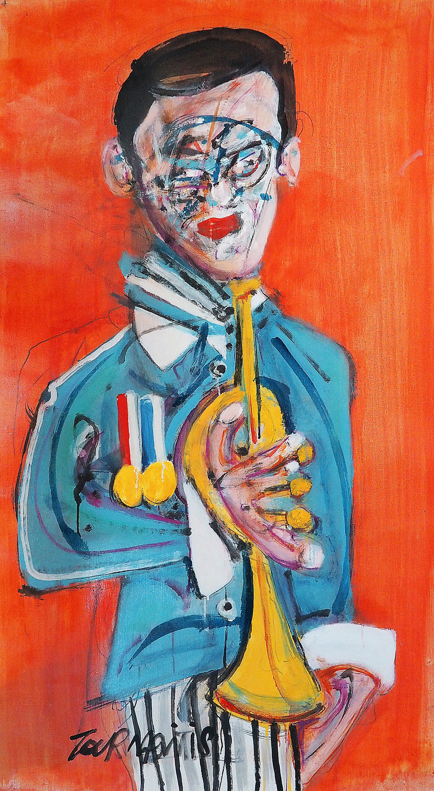 OLYMPUS DIGITAL CAMERA Η σύνδεση ζωγραφικής με τη μουσική στην ατομική έκθεση του Θ. Τουρναβίτη στην Κηφισιά