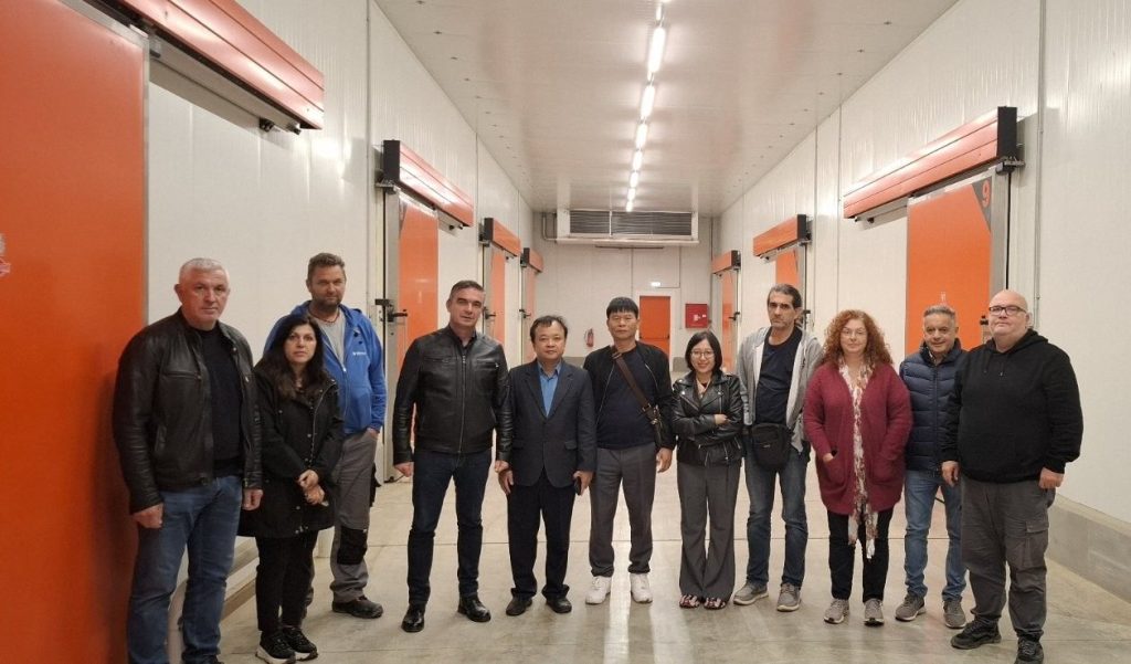 Στελέχη της Φυτοϋγειονομικής υπηρεσίας του Βιετνάμ σε καλλιέργειες ακτινιδίων στη Λάρισα