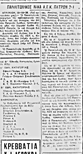 Ένας αιώνας ζωής και δράσης για τον δημοφιλή Παναιτωλικό (Γ’ μέρος)