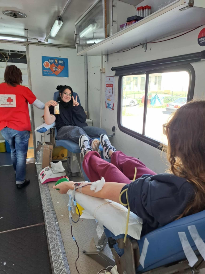 Ενημερωτική δράση και εθελοντική αιμοδοσία στο 3ο ΕΠΑΛ