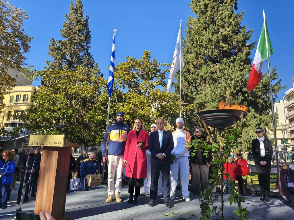 Σέρρες: Με λαμπρότητα η υποδοχή της Ολυμπιακής Φλόγας