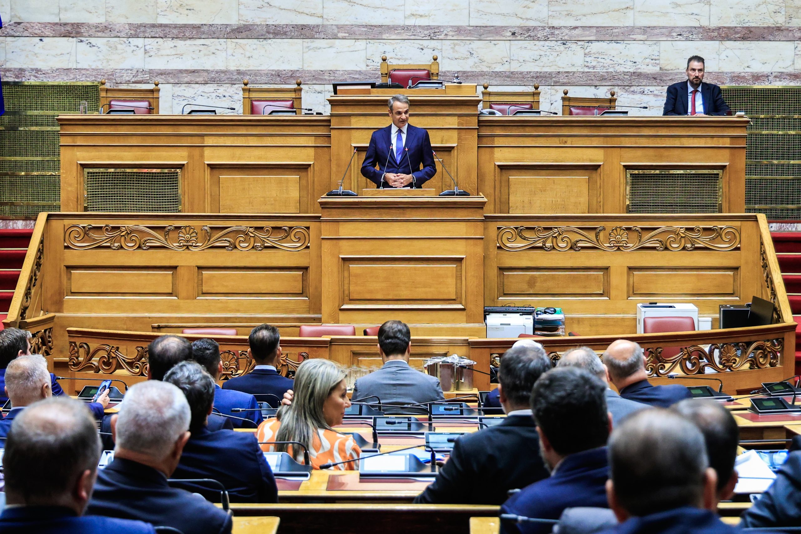 [380451] ΣΥΝΕΔΡΙΑΣΗ ΤΗΣ ΚΟΙΝΟΒΟΥΛΕΥΤΙΚΗΣ ΟΜΑΔΑΣ ΤΗΣ ΝΕΑΣ ΔΗΜΟΚΡΑΤΙΑΣ   (ΓΙΩΡΓΟΣ ΚΟΝΤΑΡΙΝΗΣ/EUROKINISSI)