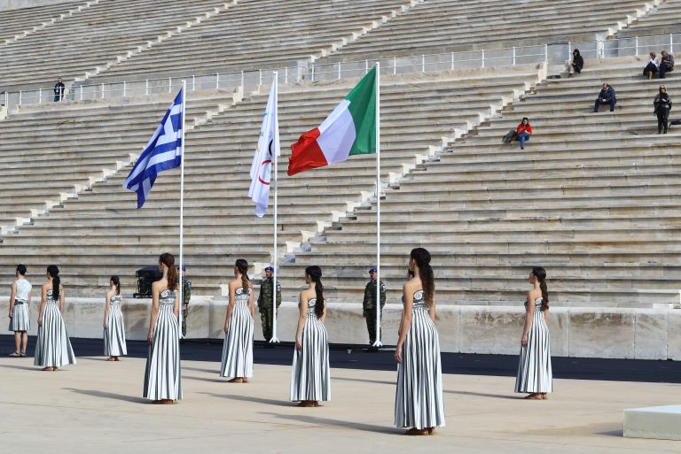 H Τελετή Παράδοσης της Ολυμπιακής Φλόγας για τους Χειμερινούς Ολυμπιακούς Αγώνες