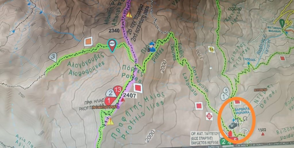 Ταΰγετος: Πολύωρη επιχείρηση διάσωσης 28χρονου Γάλλου πεζοπόρου που έπεσε σε χαράδρα 200 μέτρων