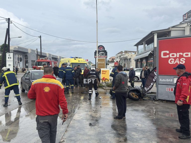 Ζάκυνθος: Τροχαίο με τραυματισμό μοτοσυκλετιστή στου Αμπελόκηπους