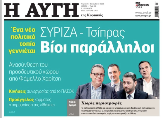 Παραιτήθηκε ο διευθυντής της εφημερίδας «Αυγή» – To πρωτοσέλιδο που πυροδότησε εξελίξεις
