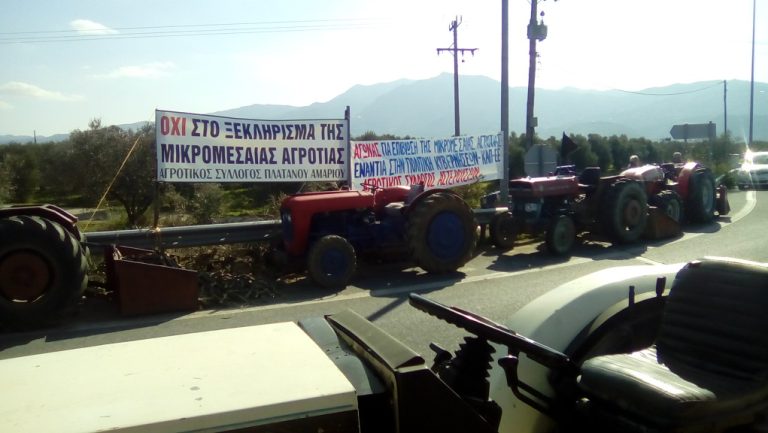 Ηράκλειο: Μηχανοκίνητη πορεία αγροτών στην πόλη του Ηρακλείου