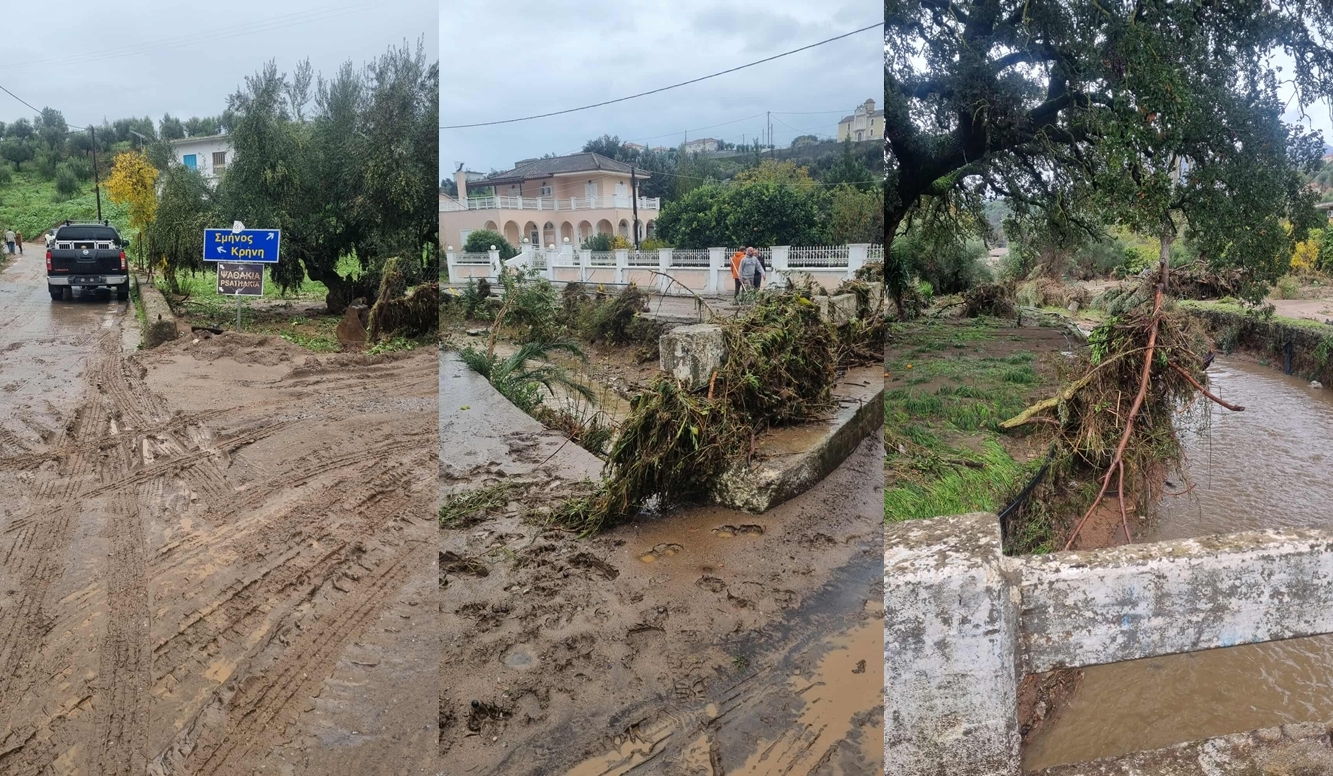 Οδοιπορικό του ΕΡΤnews στον Πλάτανο Λακωνίας: Σπίτια και αυτοκίνητα έγιναν ένα – Συγκλονιστικές εικόνες από απεγκλωβισμούς