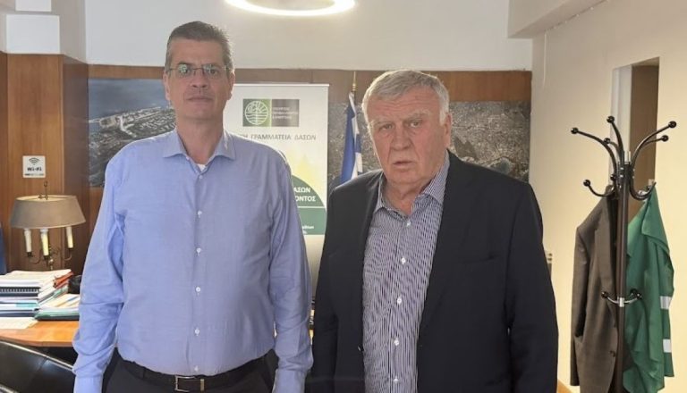 Για την αναβάθμιση του άλσους της Χάλκης συζήτησαν δήμαρχος  Κιλελέρ και Γενικός Γραμματέας Δασών