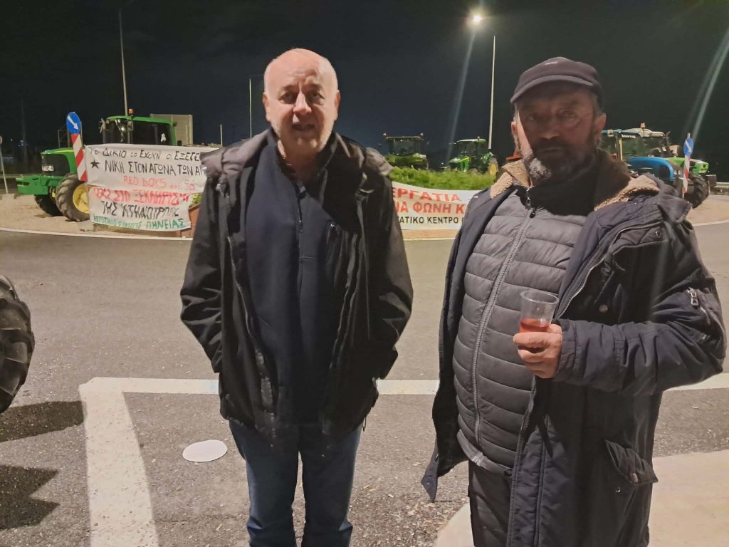 Δίωρος αποκλεισμός του κόμβου Πύργου από τους αγρότες της Ηλείας