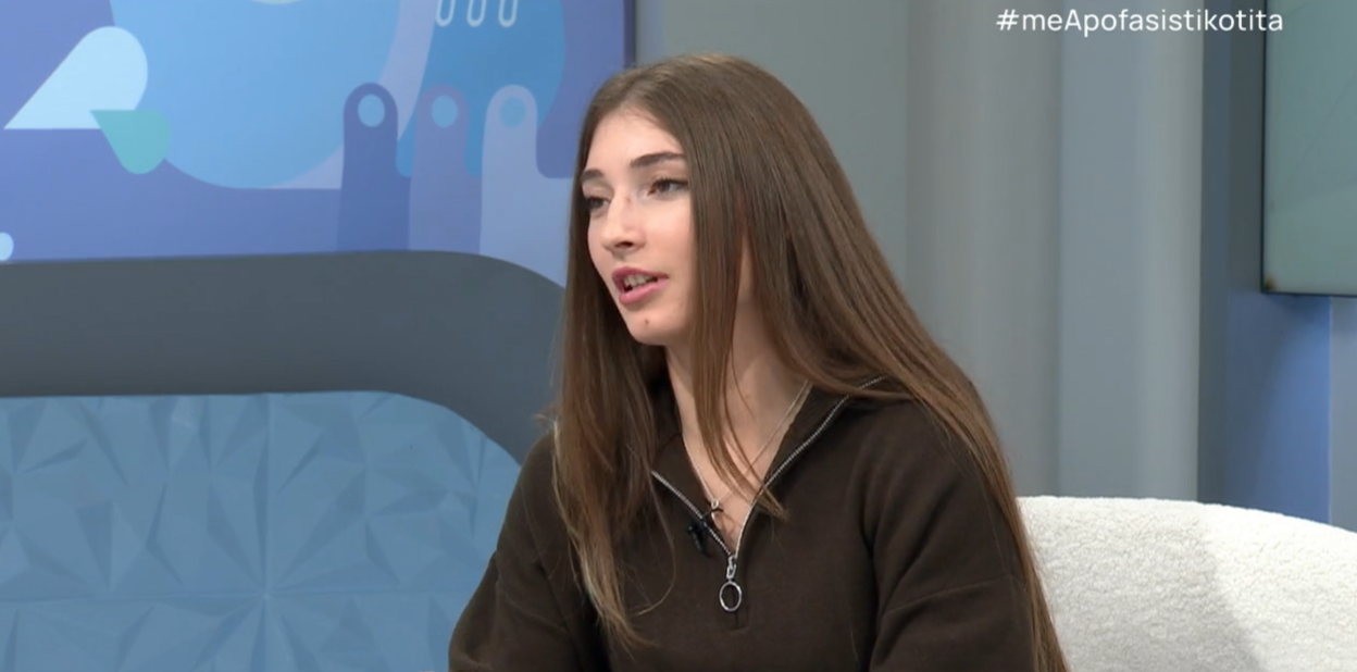 Η παραολυμπιονίκης Λήδα Μανθοπούλου στην εκπομπή της ΕΡΤ3 «Με Αποφασιστικότητα»