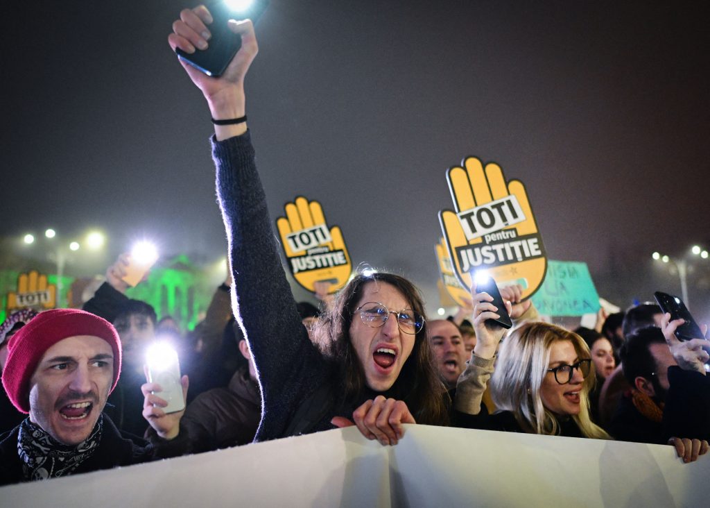 Διαδηλώσεις κατά της διαφθοράς στο δικαστικό σύστημα στη Ρουμανία