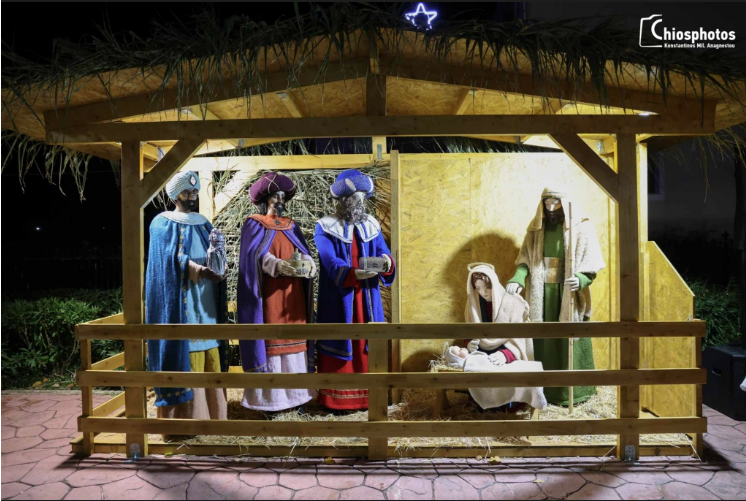 Χίος: Το πλεκτό Χριστουγεννιάτικο χωριό